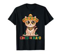 Cinco De Mayo Bengal Cat Sombrero Fiesta T-Shirt