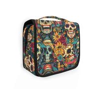 Cinco De Mayo Carnival of The Dead largravel Toiletry Bag with Hanging Hook Essential Hanging Toiletry Bag Toilet