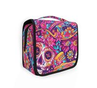 Cinco De Mayo Carnival of The Dead Travel Bag with Hanging Hook Accessories Bags for toiletries Backpacking