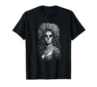 Cinco De Mayo Dia de la Muertos Catrina Lady T-Shirt