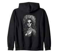 Cinco De Mayo Dia de la muertos Catrina Lady Zip Hoodie