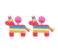 Cinco De Mayo Earrings for Women Fiesta Earrings Mexican Earrings Funny Rainbow Horse Earrings Colorful Dangle Earrings Mexico Theme Party Accessories Jewelry Gifts, Metal, No Gemstone