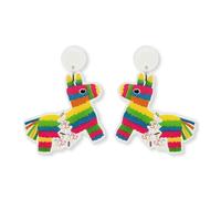Cinco De Mayo Earrings for Women Fiesta Horse Hat Cactus Guitar Chili Acrylic Drop Dangle Earring for Mexican Festival Outfit, One Size, Alloy Steel, No Gemstone