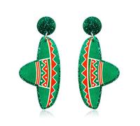 Cinco De Mayo Earrings for Women Fiesta Horse Hat Cactus Guitar Chili Acrylic Drop Dangle Earring for Mexican Festival Outfit, One Size, Alloy Steel, No Gemstone
