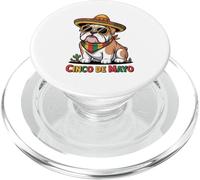 Cinco De Mayo English Bulldog Dog Sombrero Sunglasses PopSockets PopGrip for MagSafe