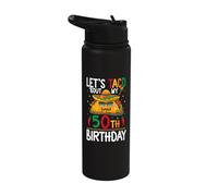 Cinco De Mayo Fiesta Let's Taco 'Bout My 50th Birthday Stainless Steel Insulated Water Bottle