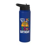 Cinco De Mayo Fiesta Let's Taco 'Bout My 50th Birthday Stainless Steel Insulated Water Bottle