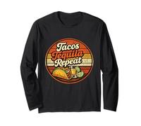 Cinco de Mayo Fiesta Party May 5 - Tacos Tequila Repeat Long Sleeve T-Shirt