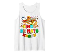 Cinco De Mayo for Mens Womens Kids Mexican Fiesta Cactus Tank Top