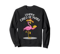 Cinco De Mayo Funny Flamingo Sombrero Taco Tropical Bird Fun Sweatshirt