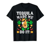 Cinco De Mayo - Funny Tequila Made Me Do It Mexican Fiesta T-Shirt