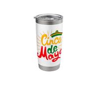 Cinco De Mayo Graphic Sombrero Mexican 5th of May Mexico Stainless Steel Insulated Tumbler