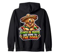Cinco De Mayo Has Gone To The Dogs Funny Dog Lover Zip Hoodie