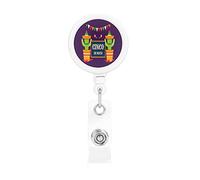 Cinco De Mayo Mexican Fiesta Retractable Badge Holder Reel Clip Id Card Holder forNurse Student Office Worker