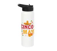 Cinco De Mayo Mexican Fiesta Stainless Steel Insulated Water Bottle