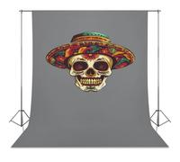Cinco De Mayo Mexican Skull Funny Photography Backdrop Background Washable Photo Studio Backdrops for Party Video Shooting