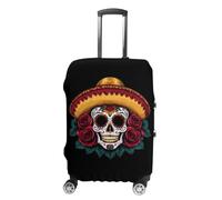 Cinco De Mayo Mexican Skull Trendy Suitcase Covers Unisex Luggage Cover Protector Fit 19 to 32 Inch Travel Lover S