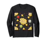 Cinco de Mayo Mexico Nachos Guacamole Chips Salsa Avocado Long Sleeve T-Shirt