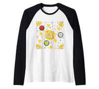Cinco de Mayo Mexico Nachos Guacamole Chips Salsa Avocado Raglan Baseball Tee