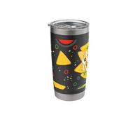 Cinco de Mayo Mexico Nachos Guacamole Chips Salsa Avocado Stainless Steel Insulated Tumbler