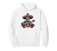 Cinco de Mayo Sugar Skull Mariachi Skeleton Pullover Hoodie