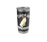 Cinco de Meow - Fun Beer Taco Cat Cinco de Mayo Stainless Steel Insulated Tumbler