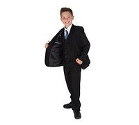 Cinda Boys Formal Black Suits Wedding Pageboy Party Prom 5 Piece Suit