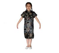 Cinda Clothing Dragon and Phoenix Qi Pao Black 5-6 Years