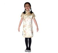 Cinda Clothing Dragon and Phoenix Qi Pao Gold 8-9 Years