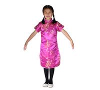 Cinda Clothing Dragon and Phoenix Qi Pao Hot Pink 4-5 Years
