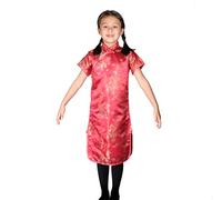 Cinda Clothing Dragon and Phoenix Qi Pao Red 4-5 Years