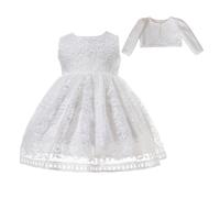 Cinda Girl's Lace Dress With Bolero in Ivory | Size: 12-18 m Cinda Ivory 12-18 m