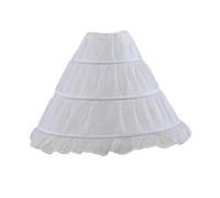 Cinda Women's Hoop Underskirt Petticoat in White Cinda White One Size