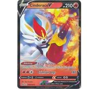 Cinderace V SWSH015 Holo Pokemon Promo Card (Sword & Shield) + 1x TitanCards® Toploader