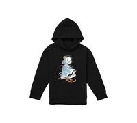 Cinderella Clock Strikes Twelve With Jaq And Gus Youth Kids Pull-Over Hoodie, Black Disney Black 5-6 Years