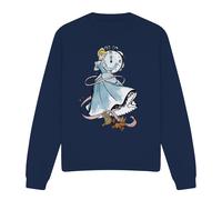 Cinderella Clock Strikes Twelve With Jaq & Gus Sweatshirt Navy | Size: XL Cinderella Navy XL