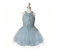 Cinderella Couture Clara Dress - Sky Blue - 6 years