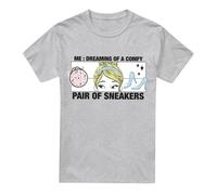 Cinderella Dreaming Of Comfy Sneakers T-Shirt Grey | Size: XL Cinderella Grey XL