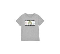 Cinderella Girl's Dreaming Of Comfy Sneakers T-Shirt Light Grey | Size: 7-8 Years Cinderella Light Grey 7-8 Years