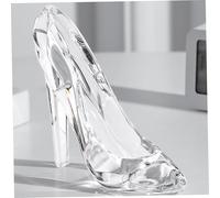 Cinderella Glass Slipper Acrylic Crystal High Heels Shoes Ornament Crystal Shoe Decorative Womens High Heels for Wedding and Birthday, Cinderella Glass Slipper