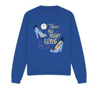 Cinderella Glass Slippers, I Could Dance All Night Long Sweatshirt Royal | Size: XL Cinderella Royal XL
