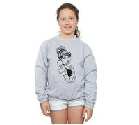 Cinderella Glitter Sweatshirt Disney Princess Grey 9 Years
