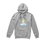 Cinderella Headshot With Fancy Script Hoodie Light Grey | Size: 2XL Cinderella Light Grey 2XL
