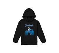 Cinderella Icon Silhouettes With Vintage Dress Youth Kids Pull-Over Hoodie, Black Disney Black 5-6 Years