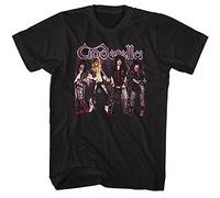 Cinderella Mens Band Stands T-Shirt, XXX-Large, Black