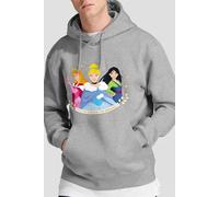 Cinderella Men's Christmas Dreams, Aurora, Mulan Hoodie Light Grey | Size: Small Cinderella Light Grey S