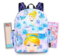 Cinderella Mini Backpack for Women Set - Bundle with 12" Disney Princess Small Backpack Plus Stickers, More | Cinderella Small Bag for Women, Teens, Girls