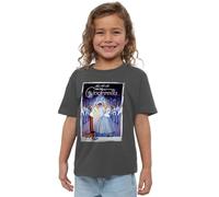 Cinderella Poster Girls T Shirt, Charcoal, 3-4 Years