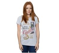 Cinderella Retro Poster Cotton T-Shirt Disney Princess Grey M