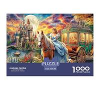 Cinderella Scene 1000 Piece Adults Puzzle Kids Age Games Gifts Birthday Difficult Impossible Challenge High Difficulty 52x38cm/1000pcs